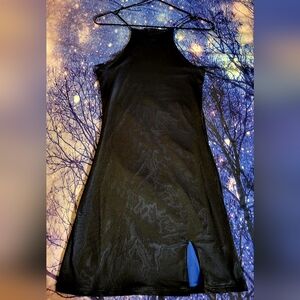 Horoscopez Blue Black Mesh Dress